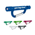 Carabiner with LED and Loud Safety Whistle